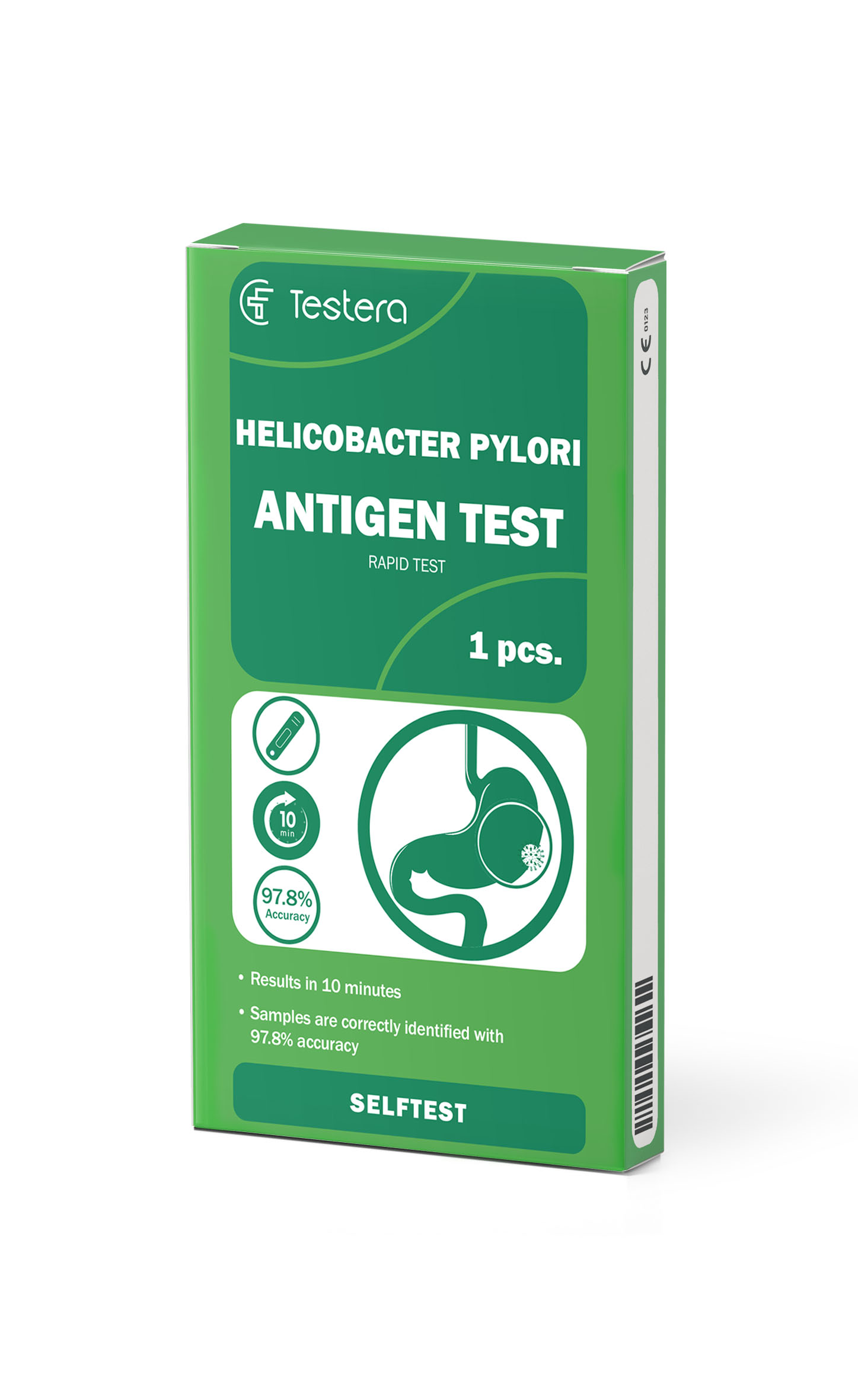 Testera Ātrās pārbaudes kasete H. pylori antigēna noteikšanai