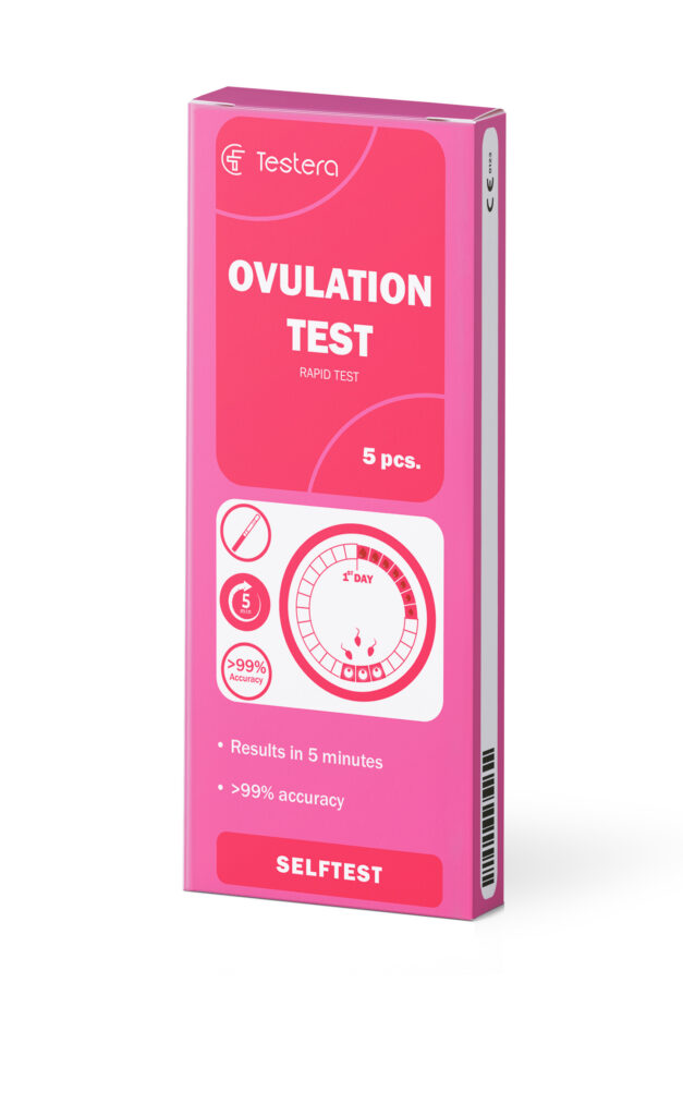 Testera LH ātrais tests penālis, ovulācijas noteikšanai