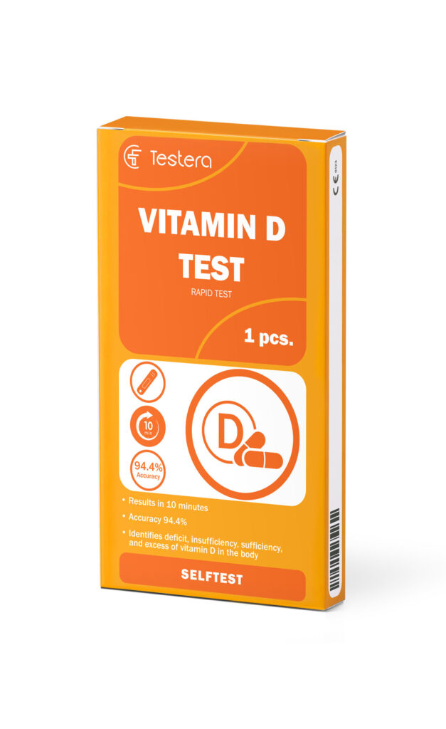 Testera ātrā testa kasete D vitamīna noteikšanai